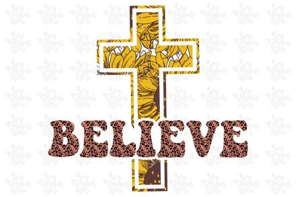Believe Jesus Sublimation Svg Design for Crafts