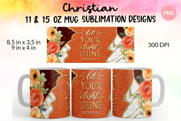 Christian Mug Wrap Let Your Light Shine Crafts Asset Review