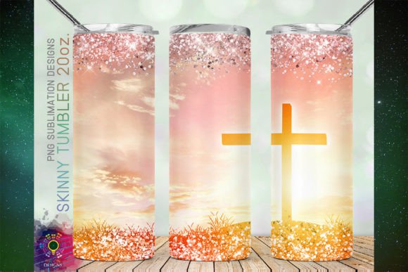 Cross Sunset Glitter Jesus Cross Tumbler Review