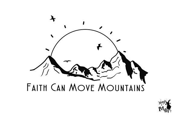 Faith Can Move Mountains PNG Christian Crafts for Publishing