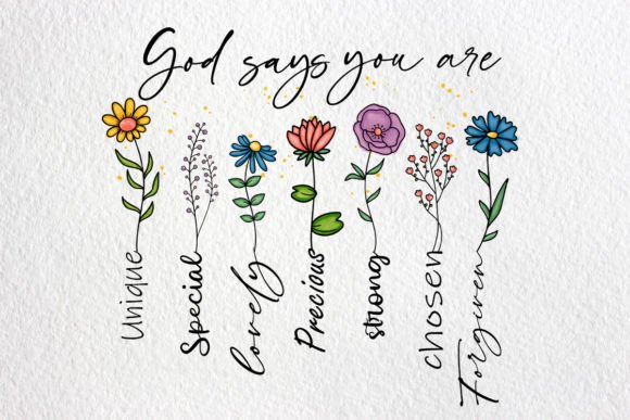 God Says You Are Christian Sublimation for Crafts Use