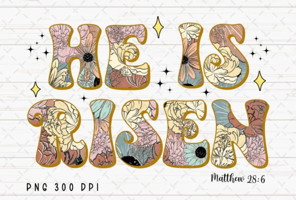 He is Risen Christian Easter Bible PNG Illustrations