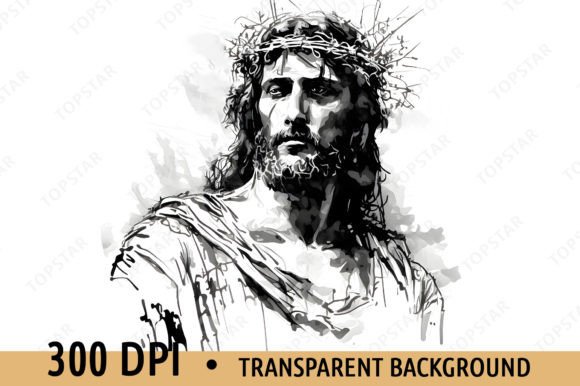 Jesus Passion Agony Crown of Thorns Art: Illustrations