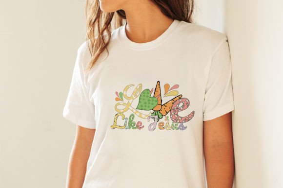 Love Like Jesus Easter Retro SVG Design for Crafts