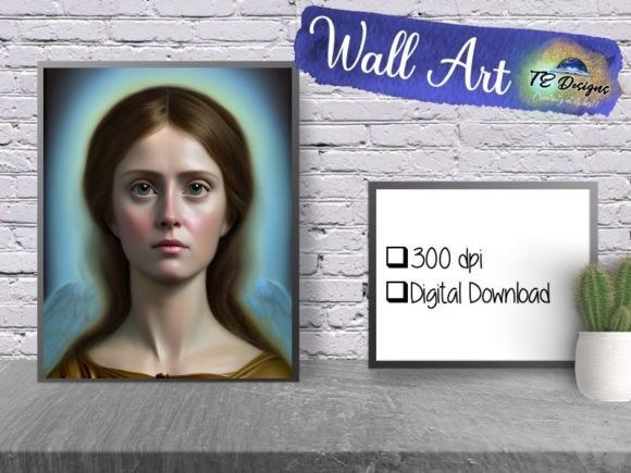 Mary Christian Wall Art: Easter Print Illustrations for Crafters
