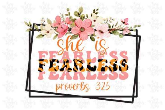 She is Fearless Proverbs 325 Jesus Svg: Crafts & Branding