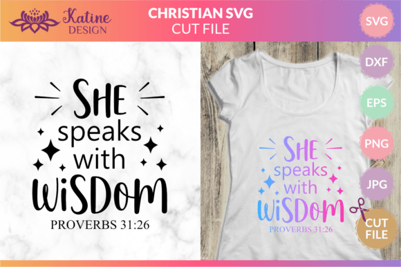 She Speaks with Wisdom: Christian SVG Crafts Review