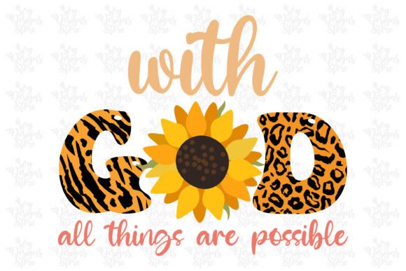 With God All Things Are Possible Jesus for Crafts